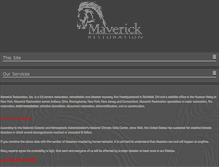 Tablet Screenshot of maverickrestoration.com